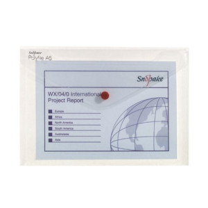 Snopake Polyfile Classic A5 Clear (Pack of 5) 11382