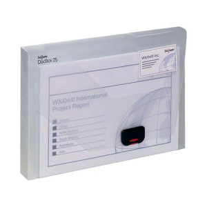 Snopake Document Box 25mm A4 Clear 12849