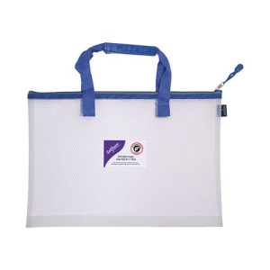 Snopake EVA Mesh High Capacity Project Zippa Bag A3 480x350mm Blue 15875