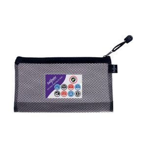 Snopake Eva Mesh Zippa-Bag High Capacity DL Black (Pack of 3) 15879
