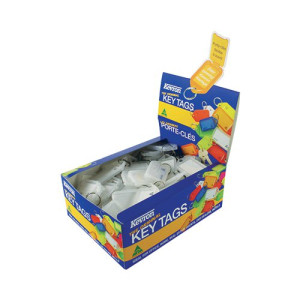 Kevron Plastic Clicktag Key Tag Clear (Pack of 100) ID5CLR100