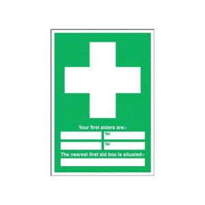 Safety Sign First Aid 600x450mm PVC E91A/R