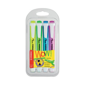 Stabilo Swing Cool Highlighters Wallet Assorted (Pack of 4) 275/4