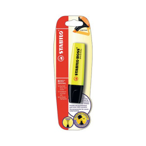 Stabilo Boss Original Highlighter Single Blister Yellow (Pack of 10) B-10129