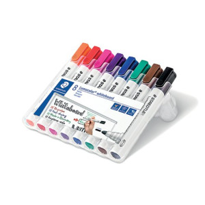 Staedtler Lumocolor 351 Drywipe Marker Assorted (Pack of 8) 351 WP8