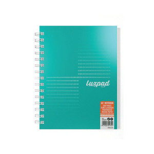 Silvine Luxpad Professional Wirebound Notebook Ruled with Margin 200 Pages A5+ (Pack of 3) LUXA5MT