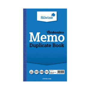 Silvine Carbonless Duplicate Memo Book 210x127mm (Pack of 6) 701-T