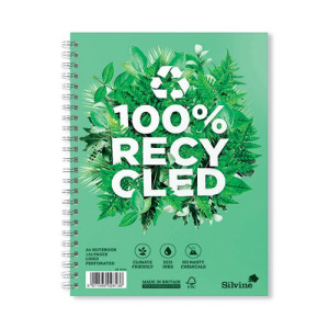 Silvine Premium Recycled Wirebound Notebook A5 (Pack of 5) R103