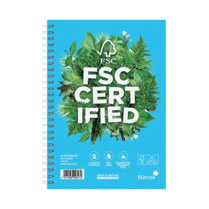 Silvine Premium Enviro Ruled Notebook A5 160 Pages (Pack of 5) R203