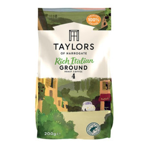 Taylors Rich Italian Roast and Ground Coffee 200g 6314