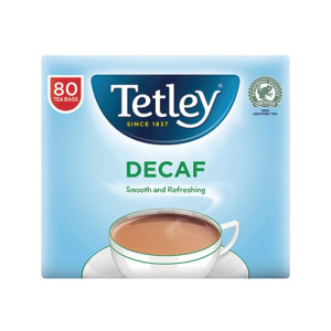 Tetley Decaffeinated Tea Bag (Pack of 80) 5012X