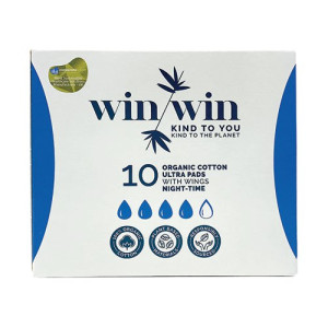 Win Win Sustainable Ultra Night Pad Pack 10 (Pack of 12) 1021
