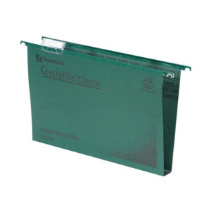 Rexel Crystalfile Classic Suspension File 30mm Green (Pack of 50) 78041