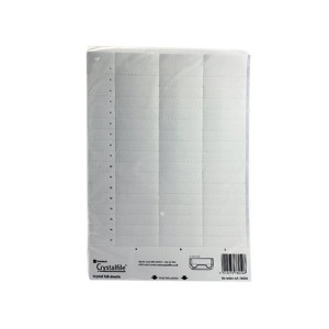 Rexel Crystalfile Printable Filing Inserts White (Pack of 50) 78050
