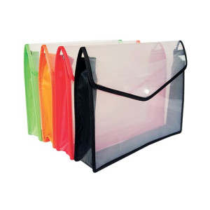 Seco Popper Wallet Foolscap Plus Assorted (Pack of 4) EPW-AST