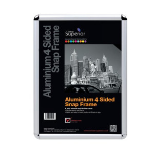 Stewart Superior Snap Frame A4 Chrome ROUNDA4