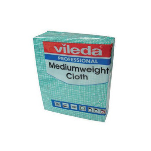 Vileda Medium Weight Cloth Green (Pack of 10) 106401