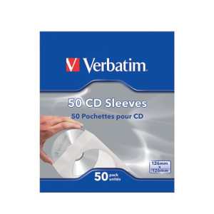 Verbatim CD/DVD Sleeves Paper (Pack of 50) 49992