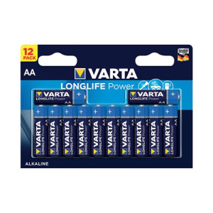 Varta AA Long Life Battery Alkaline (Pack of 12) 4906121482