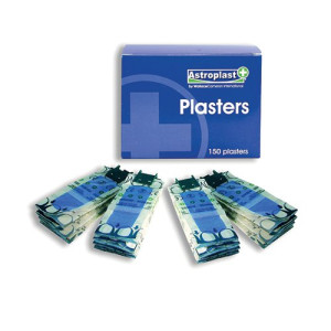 Wallace Cameron Blue Detectable Pilferproof Plasters (Pack of 150) 1206008