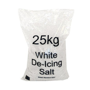 White Winter 25kg Bag De-Icing Salt (Pack of 10) 383499