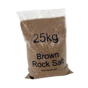 Dry Brown Rock Salt 25kg (Pack of 20) 384072