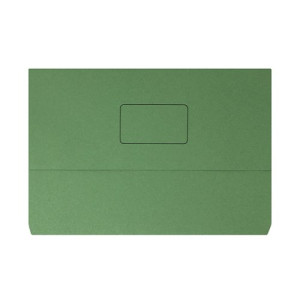 Document Wallet 220gsm Foolscap Green (Pack of 50) 45914EAST
