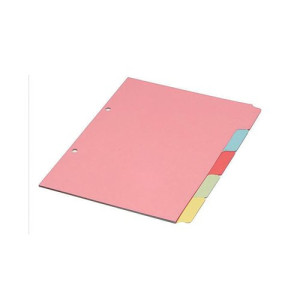 A4 Manilla Divider 5-Part Assorted WX26081