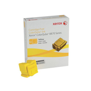 Xerox ColorQube 8870 Yellow Ink Stick 17K (Pack of 6) 108R00956