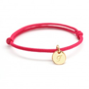 Bracelet Personnalisé Cordon Minis charms - Plaqué or