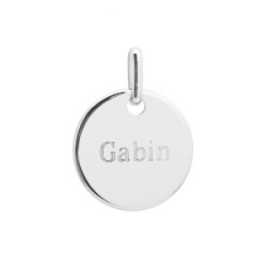 Pendentif personnalisé - médaille kids - Argent