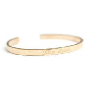 Jonc femme personnalisé - Solo - Plaqué or