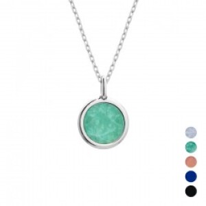 Collier personnalisé pierre fine - chaine simple - Argent
