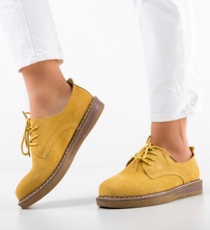 Pantofi Casual Romena Galbeni