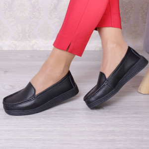 Pantofi Negri Piele Naturala Moni