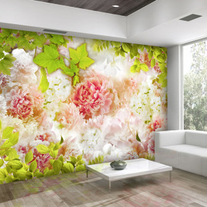 Fototapet - Bright peonies