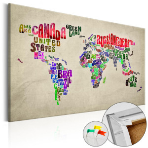 Tablou din plută - Global Tournée (EN) [Cork Map]