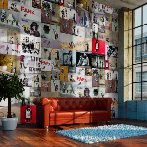 Fototapet - Banksy - a collage