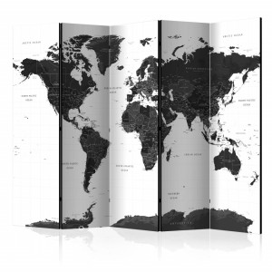 Paravan - Black and White Map II [Room Dividers]
