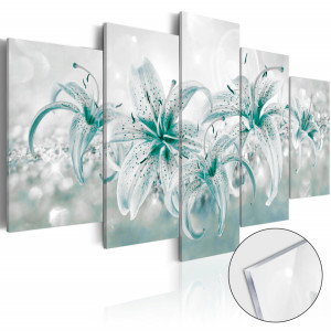 Imagine pe sticlă acrilică - Sapphire Lilies [Glass]