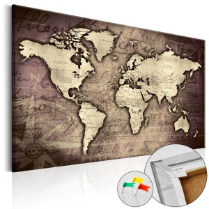 Tablou din plută - Precious World [Cork Map]
