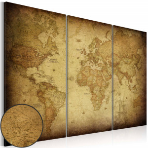 Tablou - Old map: triptych
