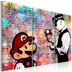Tablou - Rainbow Brick (Banksy)