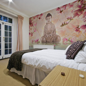 Fototapet - Buddha and magnolia