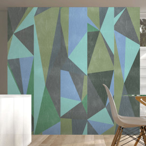 Fototapet - Gray triangles