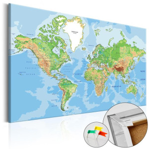 Tablou din plută - World Geography [Cork Map]