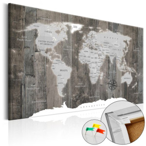 Tablou din plută - World of Wood [Cork Map]