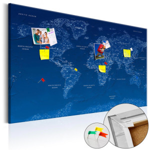 Tablou din plută - World Map: World Connection  [Cork Map]