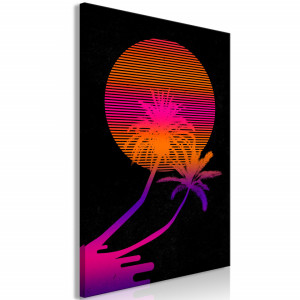 Tablou - Palm at Sunrise (1 Part) Vertical