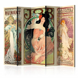 Paravan - Alphonse Mucha. Women's II [Room Dividers]